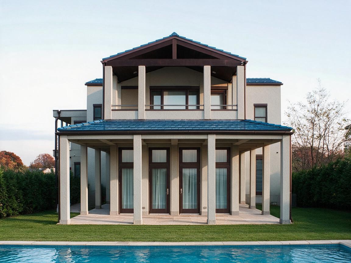 Architectural design project facade